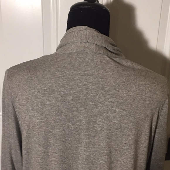 Basic By Yest Yessica Grey Melange Cardigan Size 12 - Picture 5 of 14